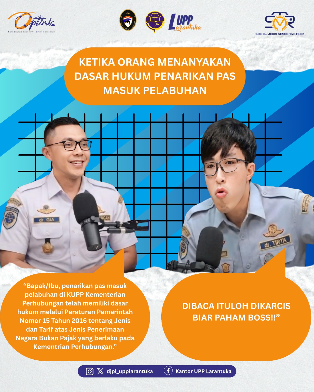 POV : Dr. GIA dan Dr. Tirta menjadi Petugas Loket di Pelabuhan